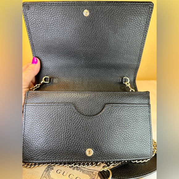 Gucci SoHo Wallet on Chain Marmont crossbody leather, Italy, Box, dustbag, COA - Picture 11 of 16